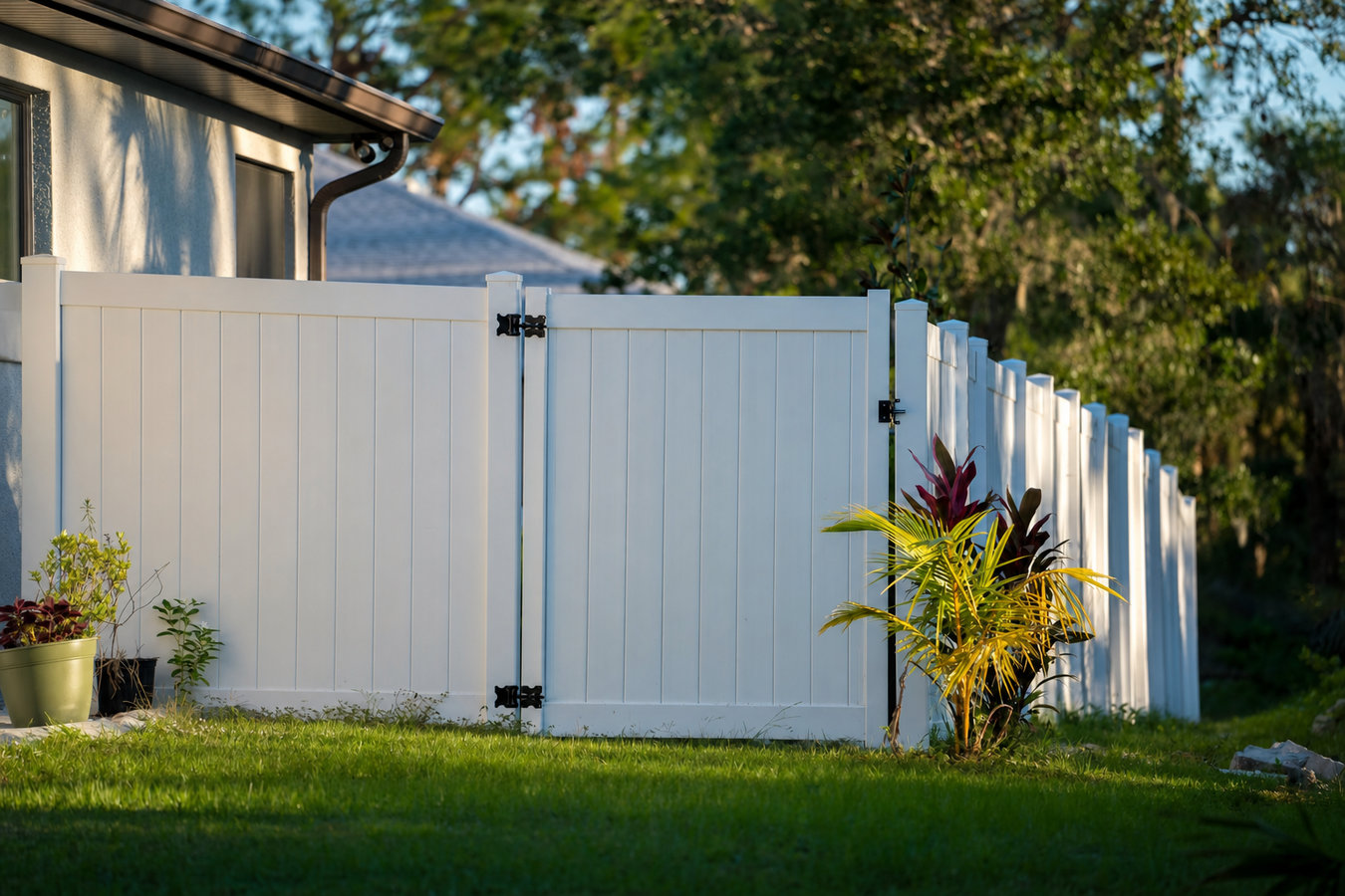 Privacy fence installation